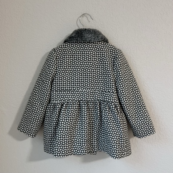 Cat and Jack Girls Fur Gray Coat - Picture 2 of 5